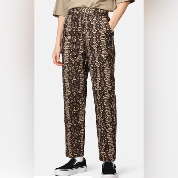 Dickies Pants - Dickies Camden brown snakeskin print Straight leg khaki pants Pants Size 10R new
